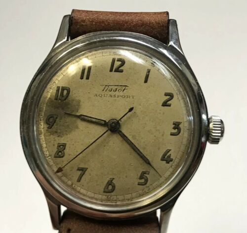 VINTAGE RUNNING MENS TISSOT AQUASPORT MECHANICAL 33M WRIST WATCH