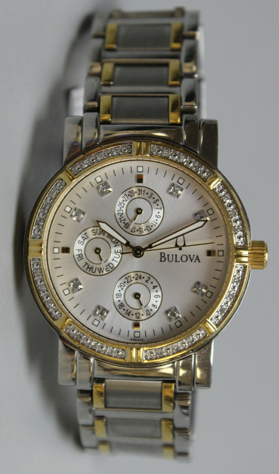 Bulova c937429 Men's Two-Tone Diamond Accent Wristwatch
