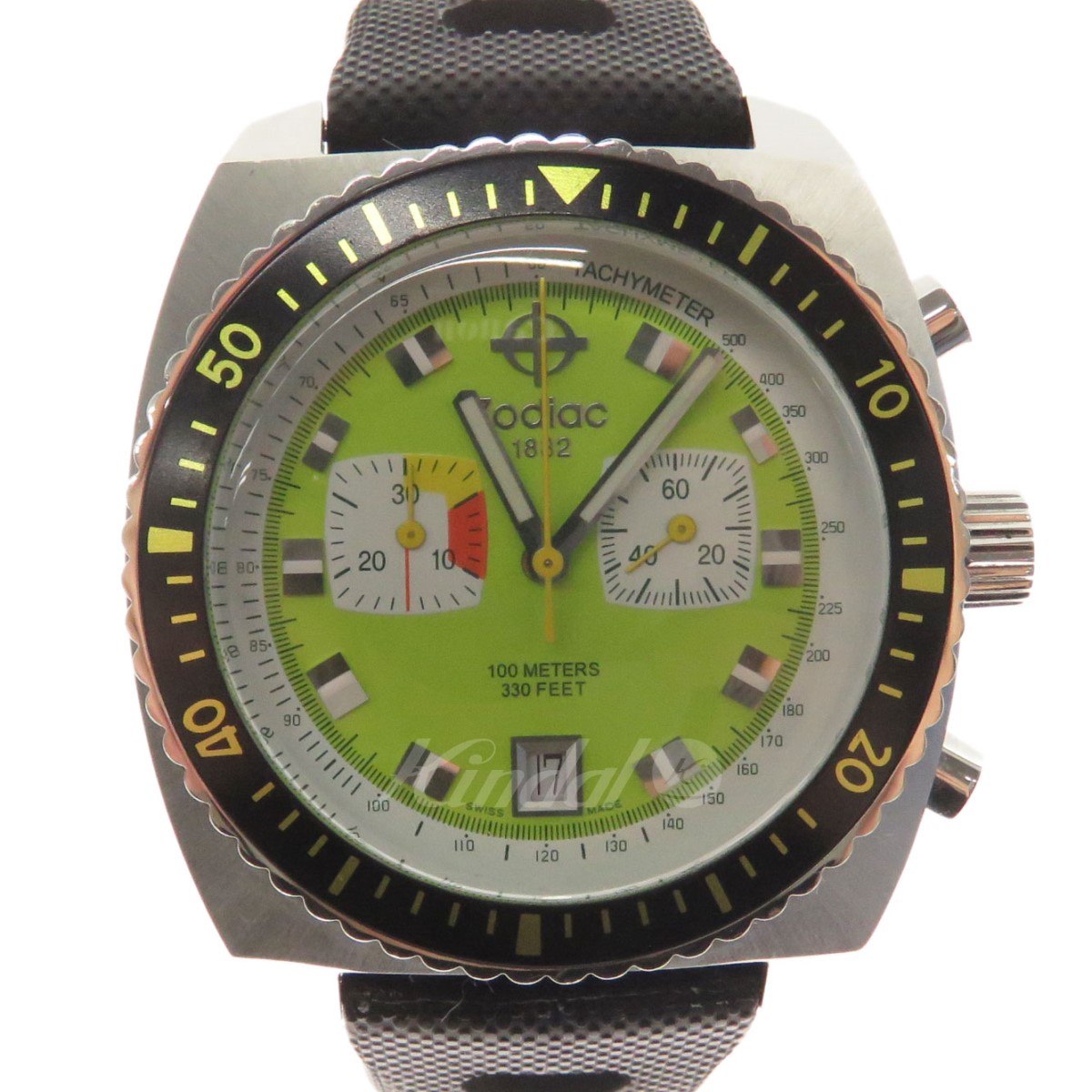 Used] Zodiac Chronograph Watch Sea Dragon ZO2221 Quartz Light