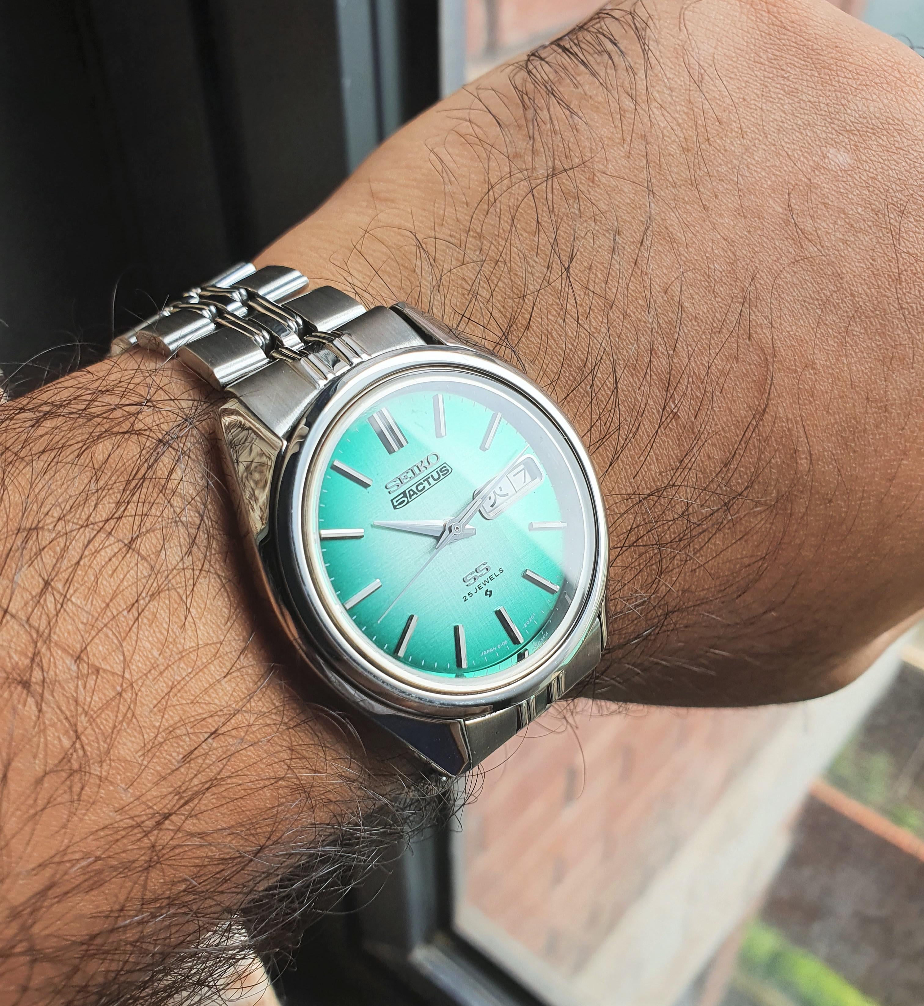 WTS] Seiko Actus 1973 Jade Green Sunburst dial SERVICED JDM Rare