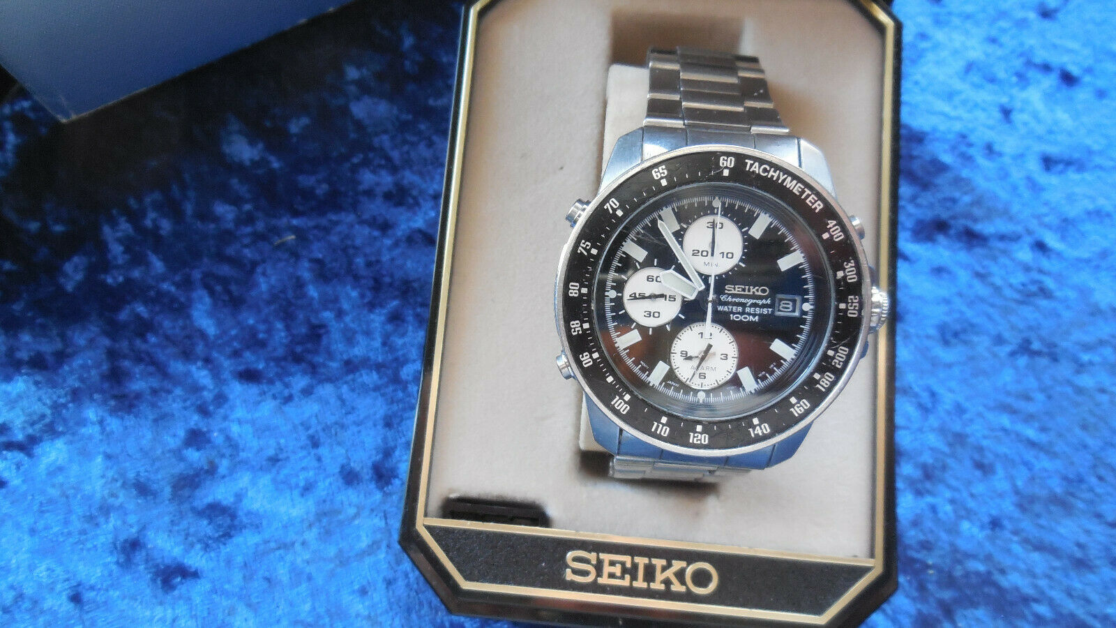 SEIKO 7T32 7H00 10 BAR WATER RESISTANT DIVERS WATCH STAINLESS