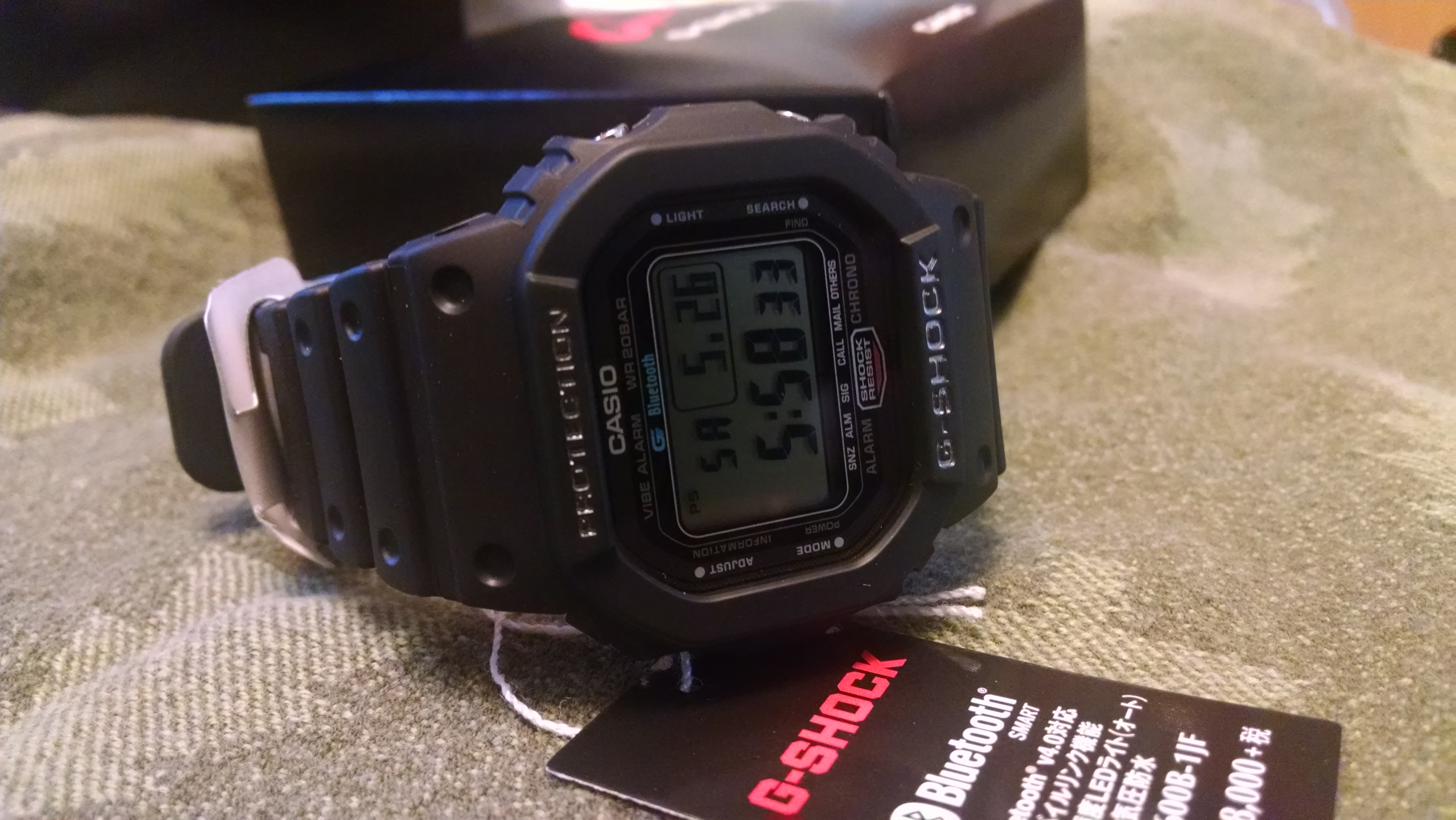 FS REDUCED NIB Casio G-shock GB-5600b-1jf square long-life