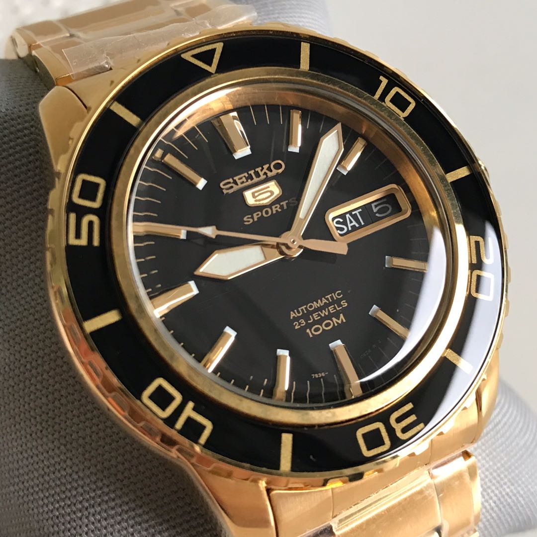 New Seiko Black Gold Fifty Five Fathoms SNZH60K1 SNZH60K SNZH60 |  WatchCharts