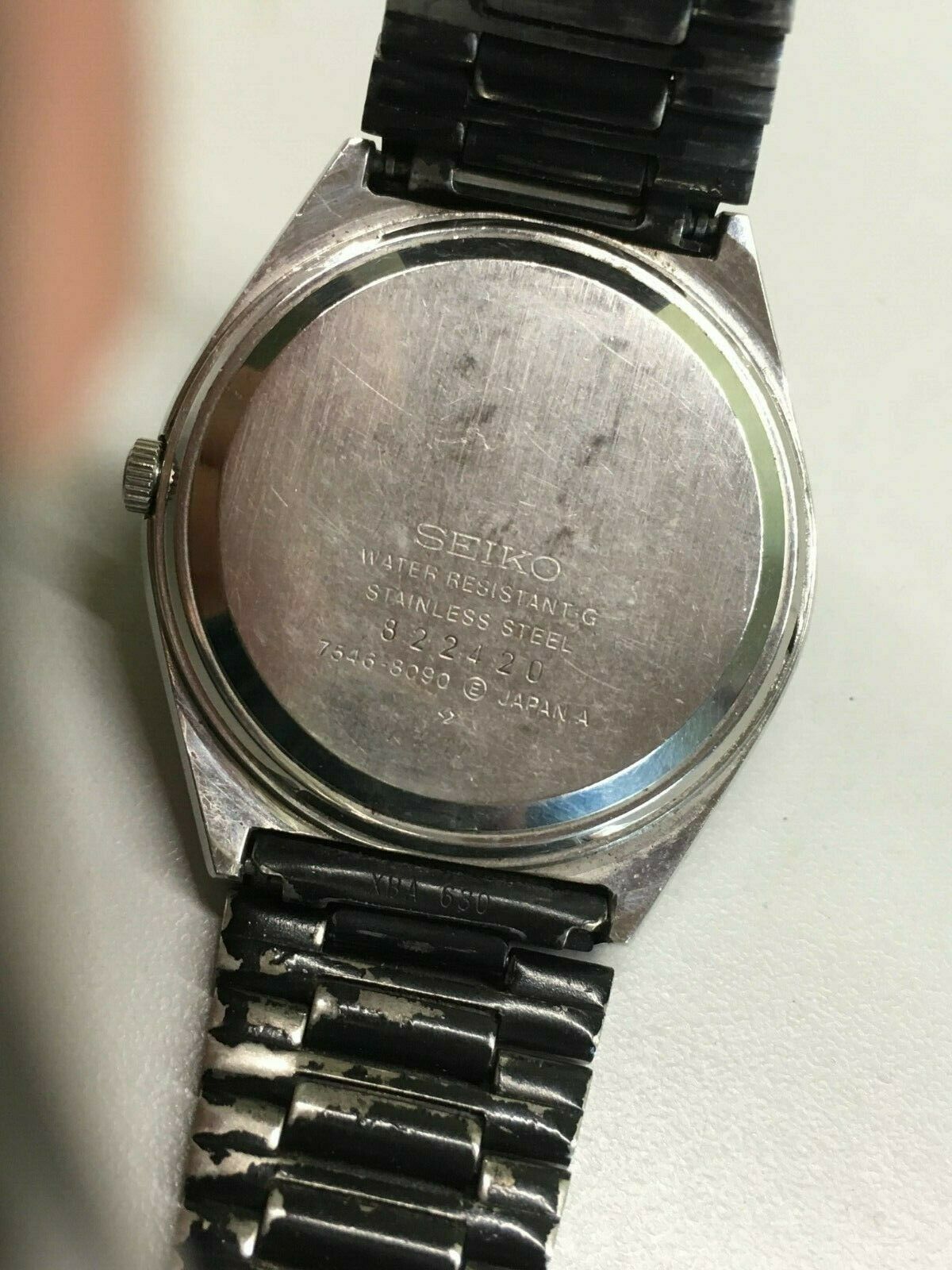 Vintage SEIKO 7546-8090 TYPE II quartz watch original new battery