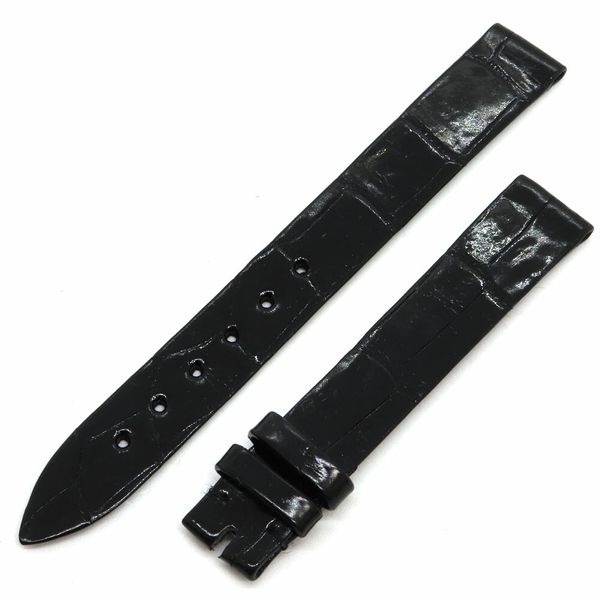 [New] Chopard replacement belt genuine black shiny crocodile black ...