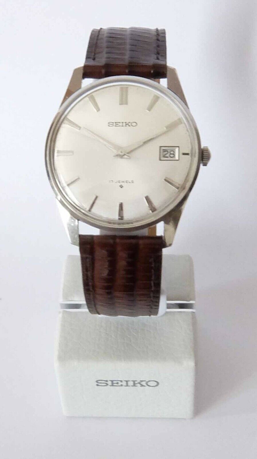 Vintage Seiko 6602-1990 17 Jewels Stainless Steel Gents Watch 1973