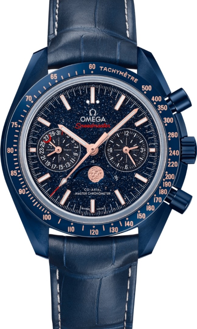 Omega speedmaster moonwatch blue hot sale side of the moon