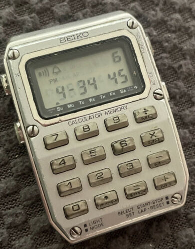 Vintage Seiko C515 Calculator Memory Digital Watch C515 5009