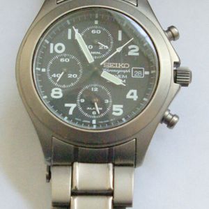 Seiko 7T62 OBZO Titanium 200M Chronograph Wristwatch Adjustable New Battery  | WatchCharts