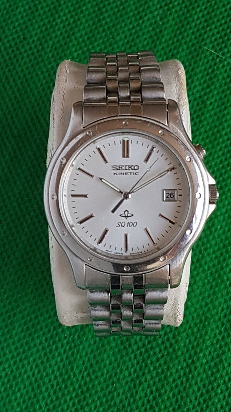 Seiko 5M22-7B30 SQ100 Kinetic Date Good condition Serial