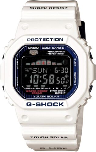 Casio G-SHOCK GWX-5600C-7JF G-LIDE White Tough Solar Radio Atomic