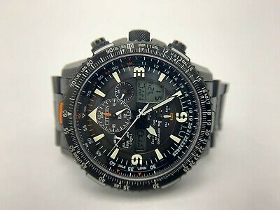 Citizen Eco Drive W.R. 20BAR SkyHawk A T Wristwatch GN 4W S 12G