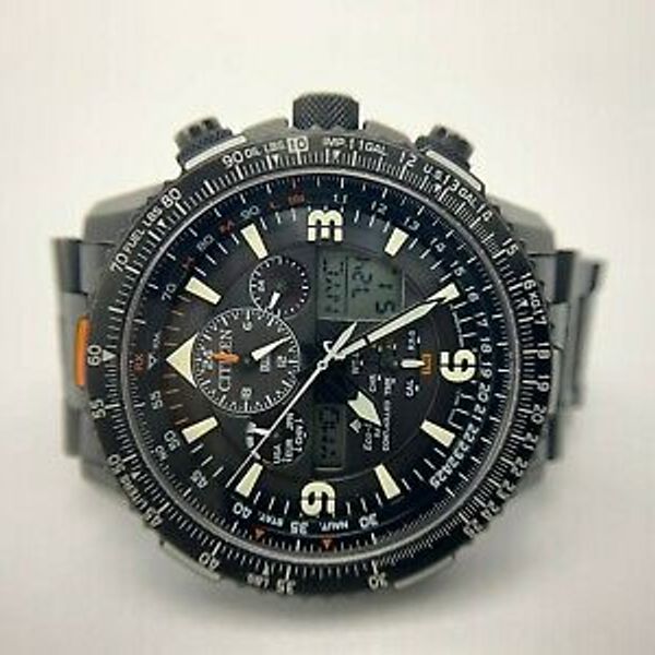 Citizen Eco Drive W.R. 20BAR SkyHawk AT Wristwatch GN4WS12G