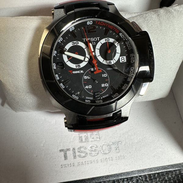 Tissot T Race Chronograph Quartz Black Dial Men S Watch T1154172705100 Watchcharts Marketplace