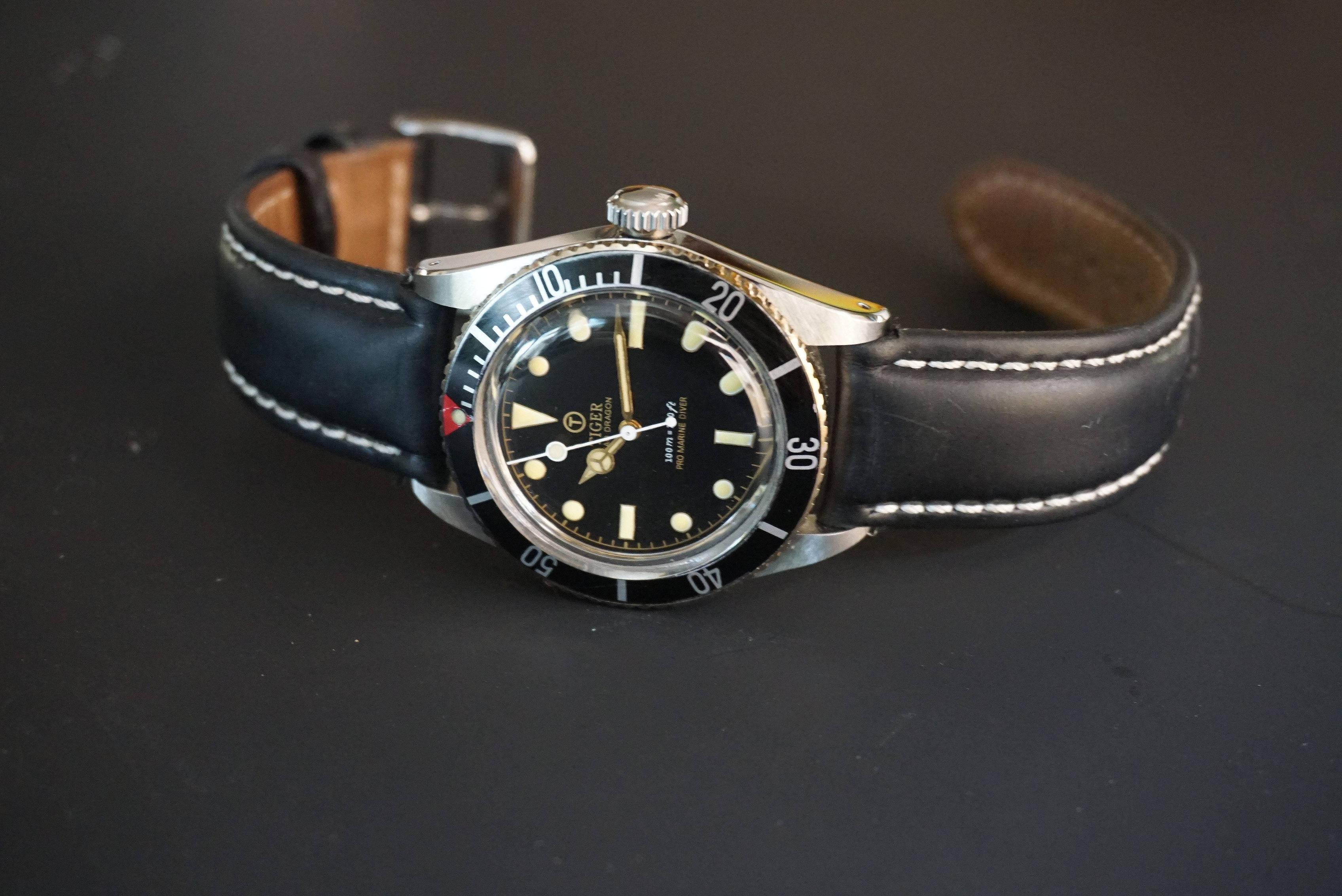 WTS] Modded Tiger Concept Rolex Submariner 6538 Big Crown Homage