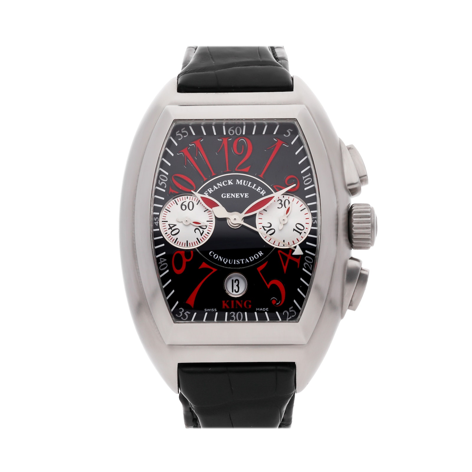 Pre Owned Franck Muller King Conquistador Rosso Vivi Limited