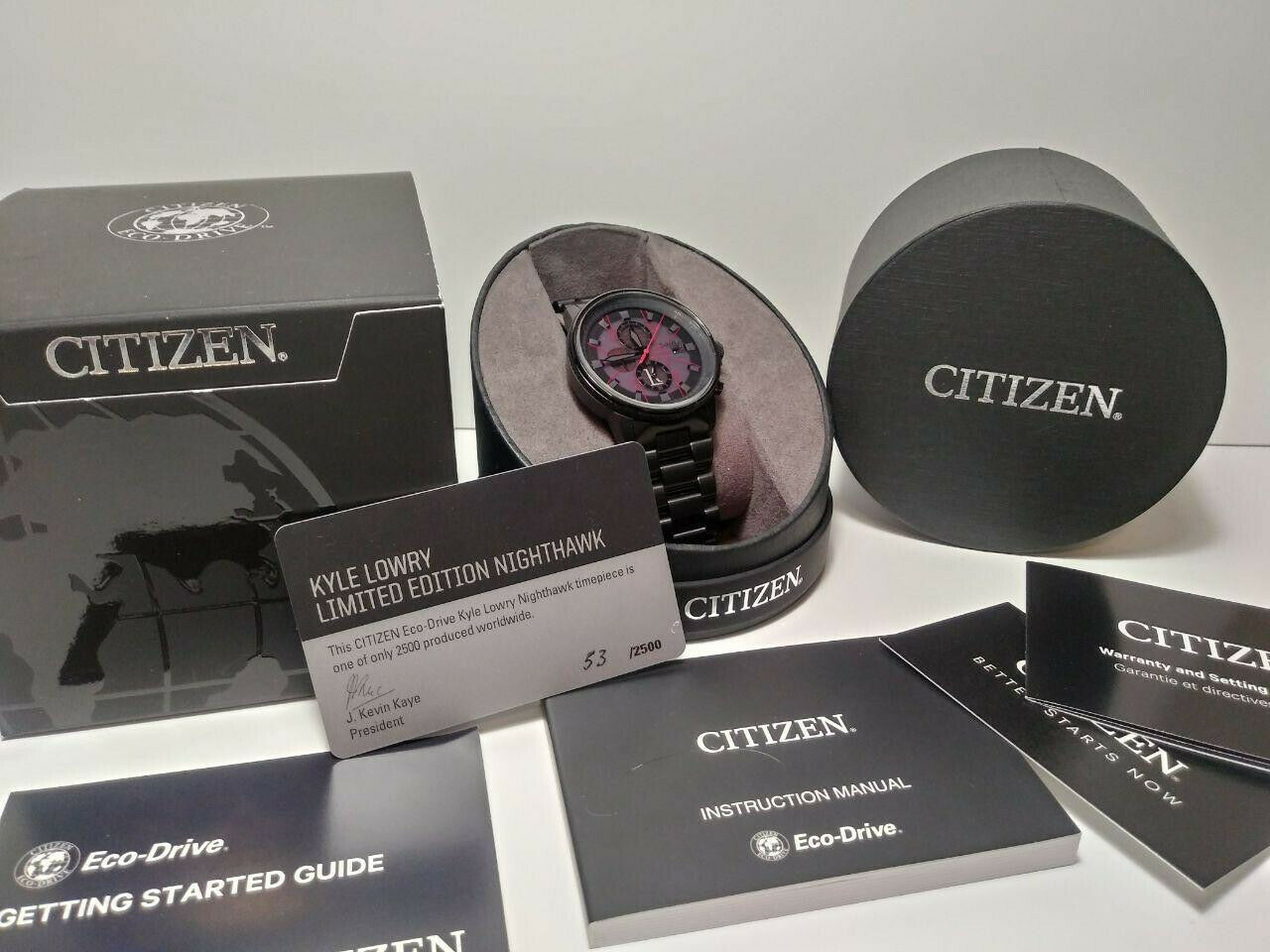 Citizen Kyle Lowry Limited Edition Nighthawk 53 2500 Men s 200m Raptors WatchCharts Marketplace