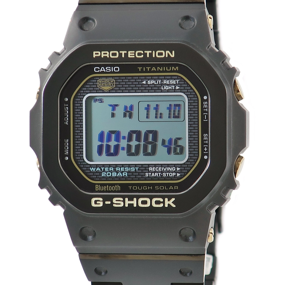 Casio CASIO GMW-B5000TB-1JR first generation G-Shock reproduction model DLC  treatment matte black limited production tough solar square men's watch  quartz black [pre-owned] | WatchCharts Marketplace