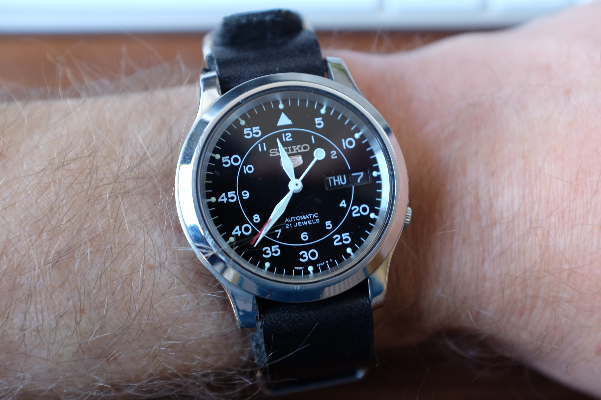 Seiko snk809 polished sale