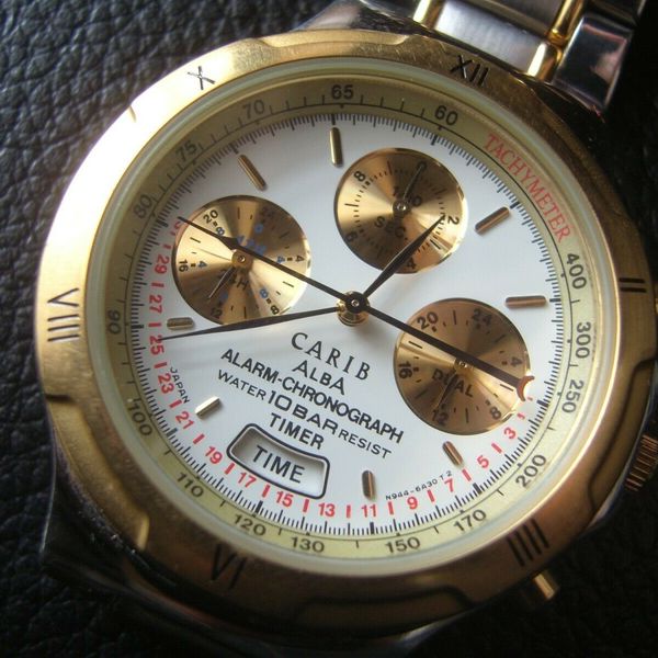 RARE SEIKO ALBA CARIB n944-6a30 CHRONOGRAPH | WatchCharts