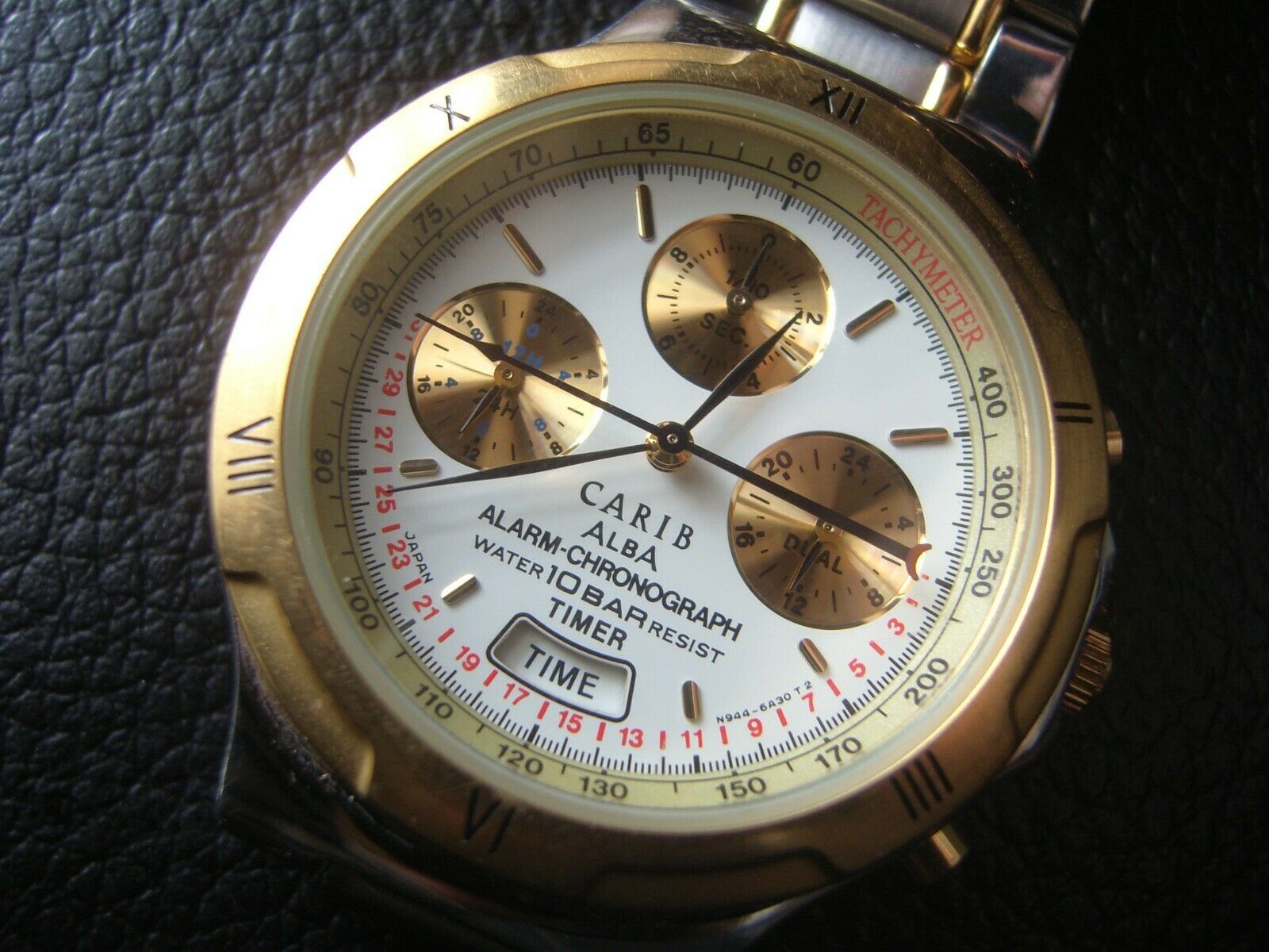 RARE SEIKO ALBA CARIB n944-6a30 CHRONOGRAPH