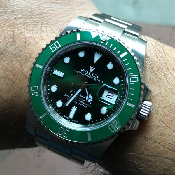 FSOT ROLEX SUBMARINER 116610LV HULK Mint 2019 WatchCharts