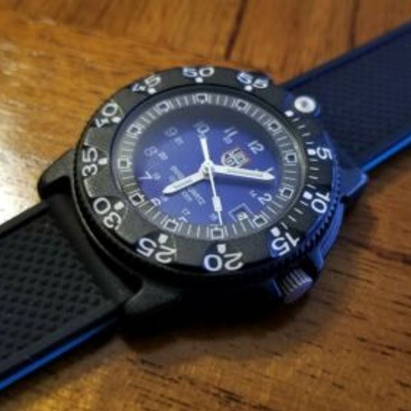 Ladies Luminox Navy Seal 100m Blue Dial Tritium 3h Mbm Traser Swiss