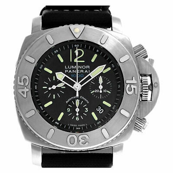 Panerai Luminor Submersible PAM 187 Stainless Steel Black dial 47mm ...