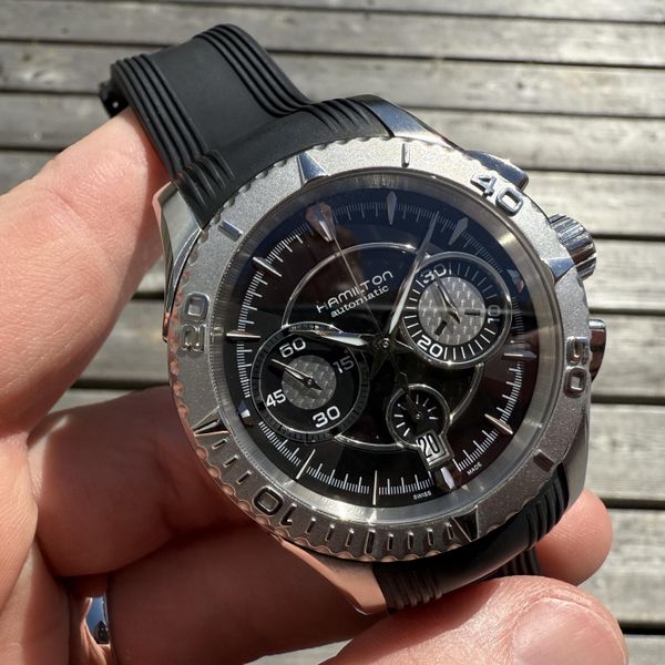 [WTS] Hamilton Jazz Mater Seaview Valjoux 7753 Chronograph 45mm H376160 ...