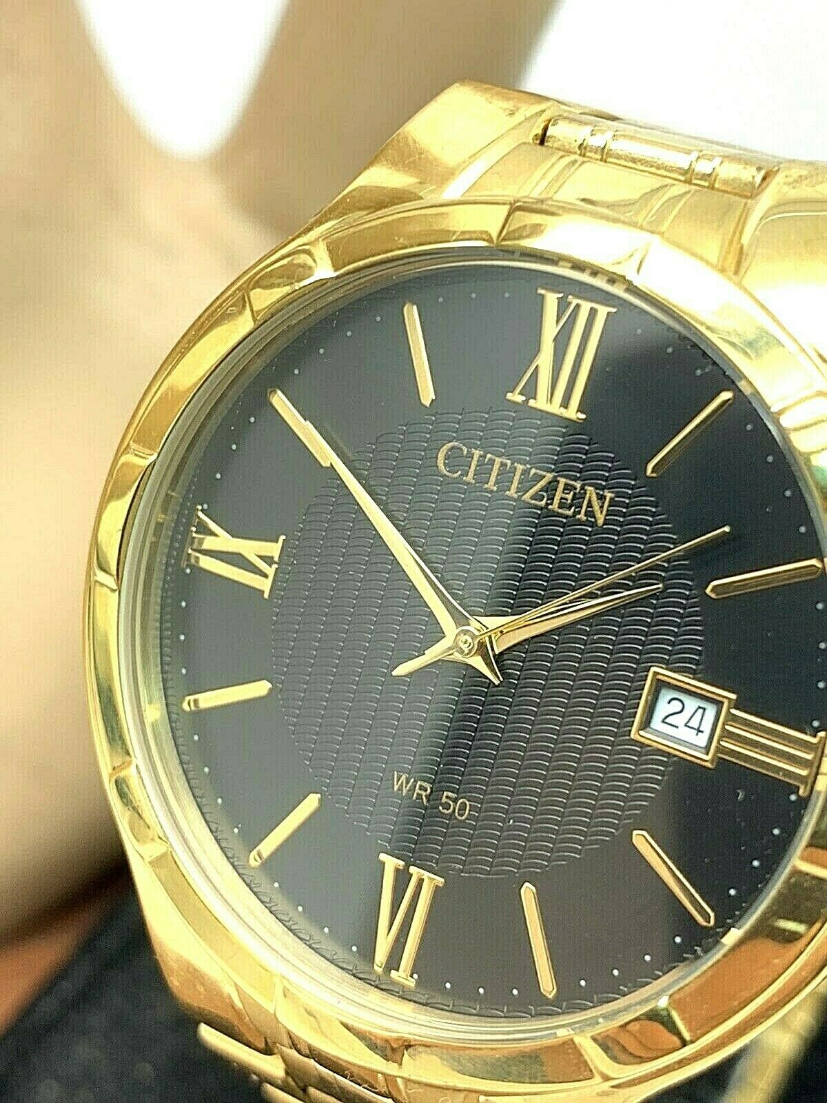 Citizen Eco-Drive Men's Analog Watch BI5017-50E | Black Dial, Stainless Steel, Light-Powered