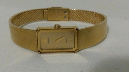 Seiko Lassale Ladies Watch Gold Tone Diamond Vintage Quartz 2E50