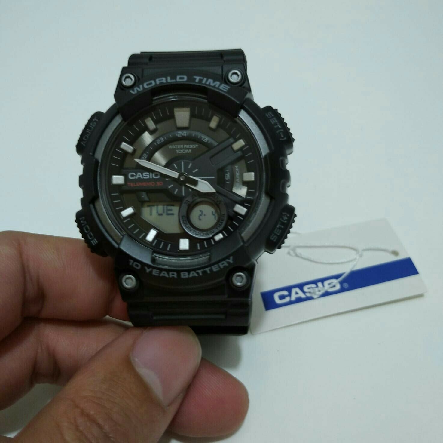 Brand New Gents CASIO G SHOCK style Model 5479 World Time 10