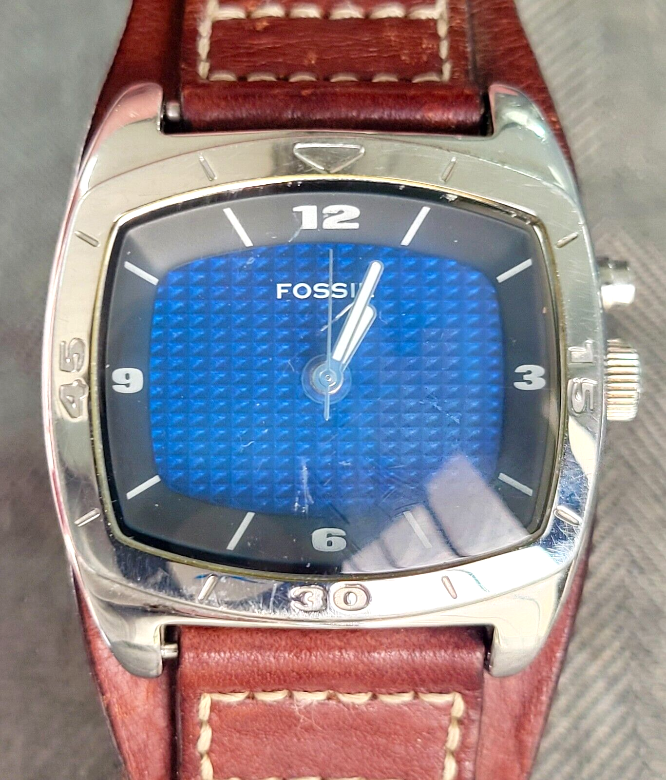FOSSIL KALEIDO AM-3534 2フェイス クオーツ稼働品 Fossil Kaleido Men's Watch, Animated Dial Plain to Pattern