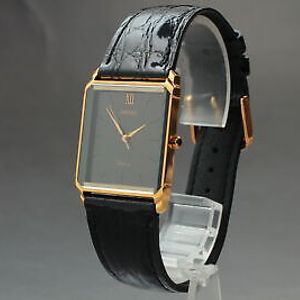 Near MINT] Vintage SEIKO DOLCE 5S21-5A20 Black QUARTZ Unisex Watch