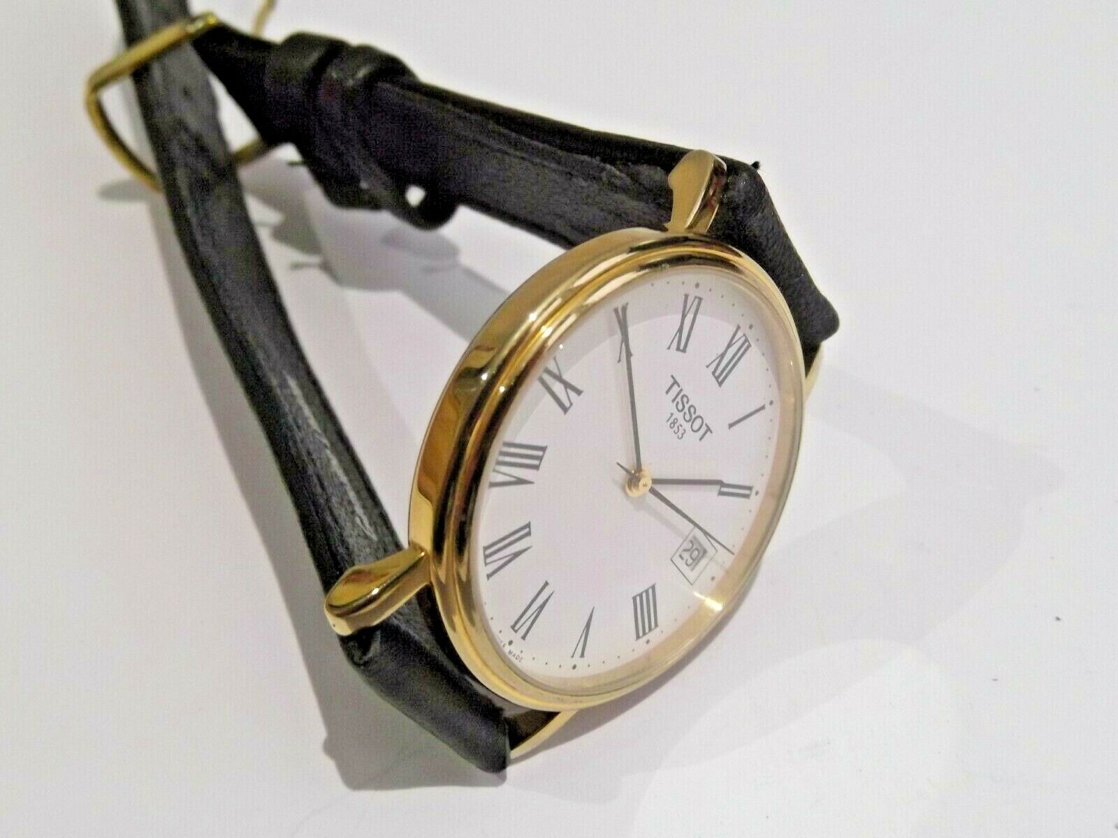 Tissot 1853 Date T870/970 Gold Plated Quartz Working Gents