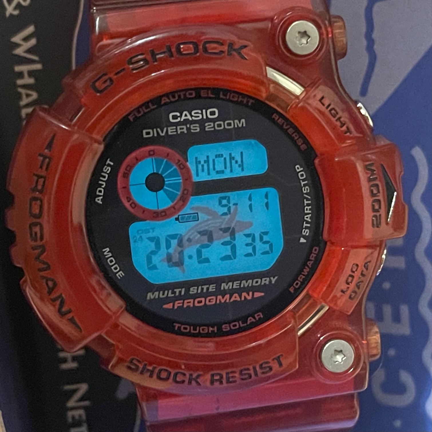 WTS] Casio G-Shock GW-203K-4 Red Jelly Frogman I.C.E.R.C. 2003