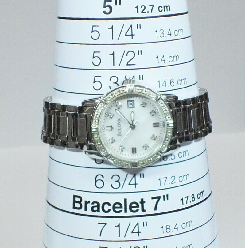 Like new Bulova C637530 Ladies Quartz Watch Diamond Bezel. Bulova | Accessories | Like New Bulova C63753 Ladies Quartz  main image 2