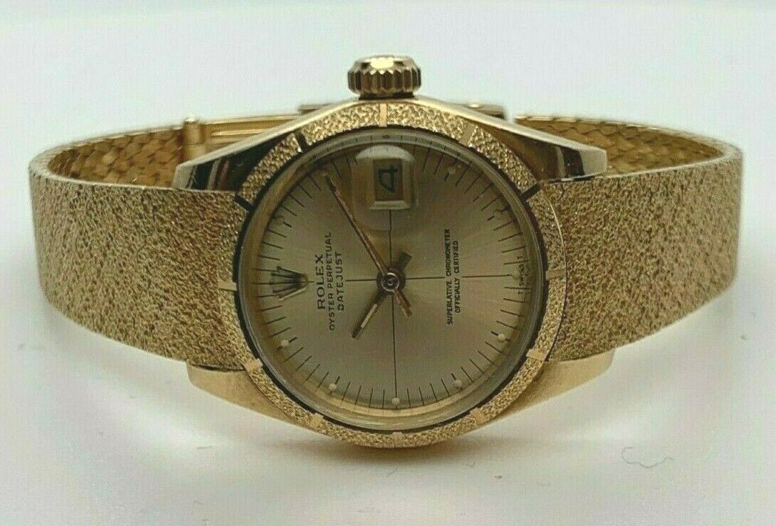 ROLEX Ladies Datejust ref 6900 18k Yellow Gold Oyster Perpetual