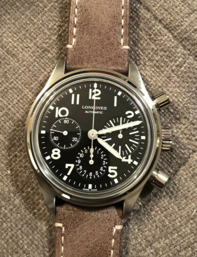 New Longines Avigation Bigeye Chronograph Automatic Men s Swiss