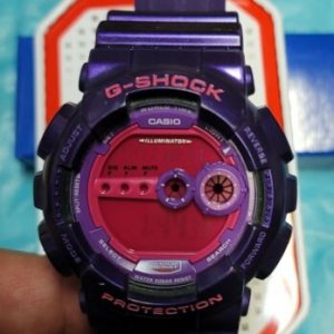 Casio G-Shock 3263 Purple Pink GD100SC Rare Color Combination GD