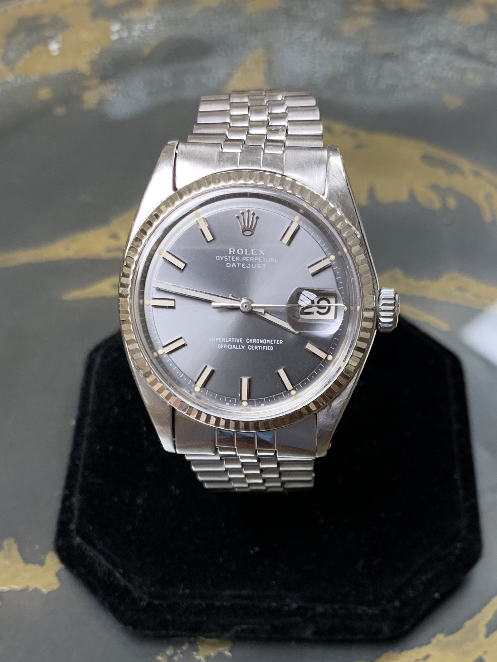 Rolex 1601 shop grey dial