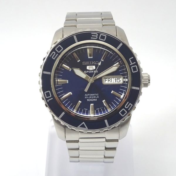 Seiko Watch Seiko 5 Sports Seiko Five 7S3604N0 Silver x Blue [Pawn