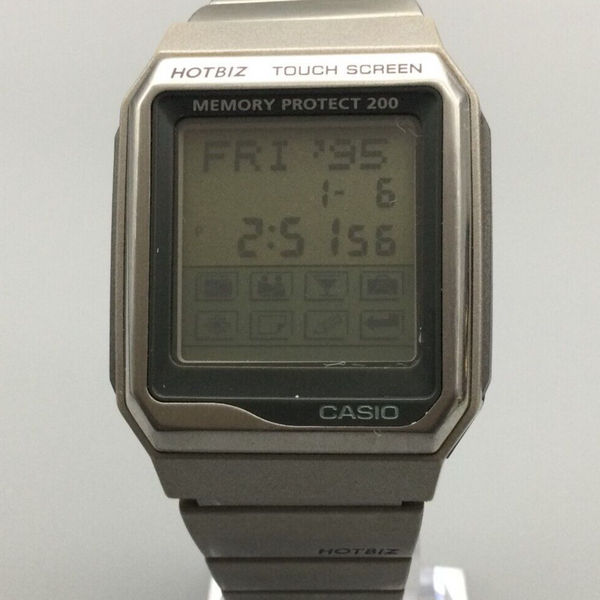 Vintage Casio HOTBIZ Watch Men 1490 VDB-2000 Touch Screen
