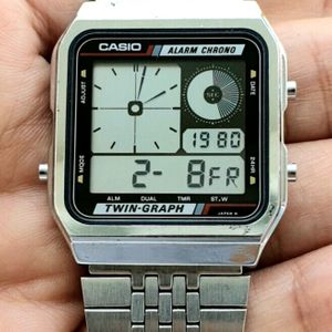 Casio Twin Graph Mod.588 AE-200 Japan Digital Watch Near Mint | WatchCharts  Marketplace