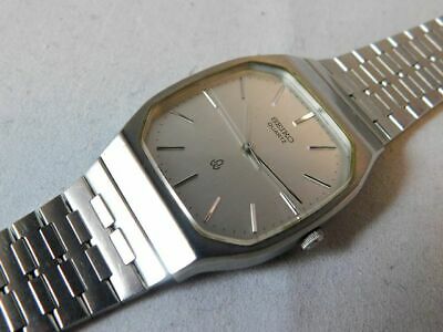 GOOD!! SEIKO 2621-5180 SILVER MEN'S VINTAGE WATCH JAPAN-A QUARTZ