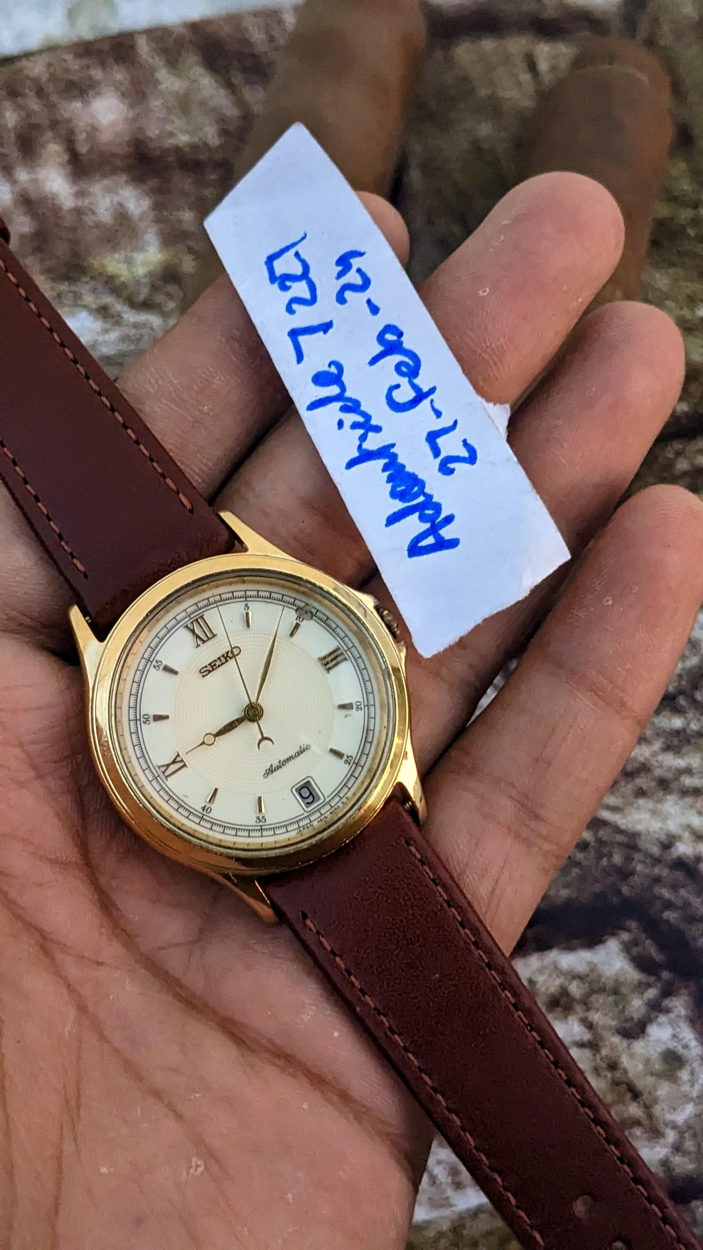WTS] Rare Seiko Automatic 90's gold plated ++ 4s15 movement 25
