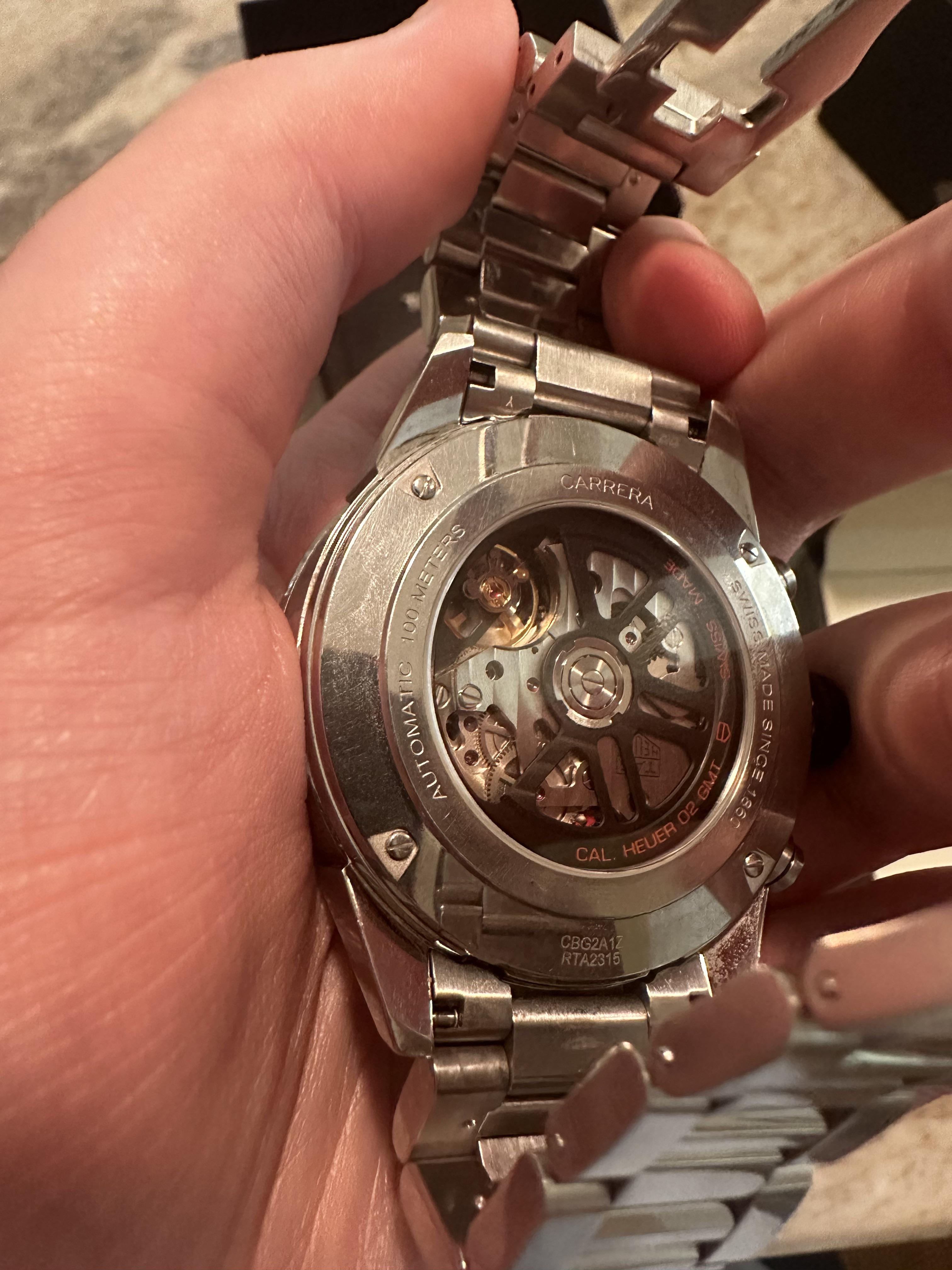 WTS TAG HEUER CARRERA Batman Skeleton Automatic Chronograph 45