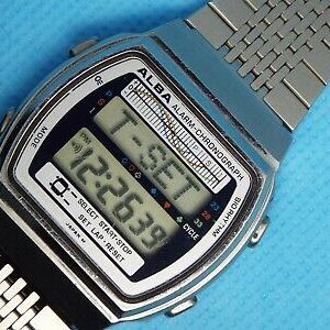ALBA Bio Rhythm Y772-4000 デジタル時計 RARE VINTAGE DIGITAL WATCH SEIKO ALBA LCD Y772-4000 BIO RHYTHM