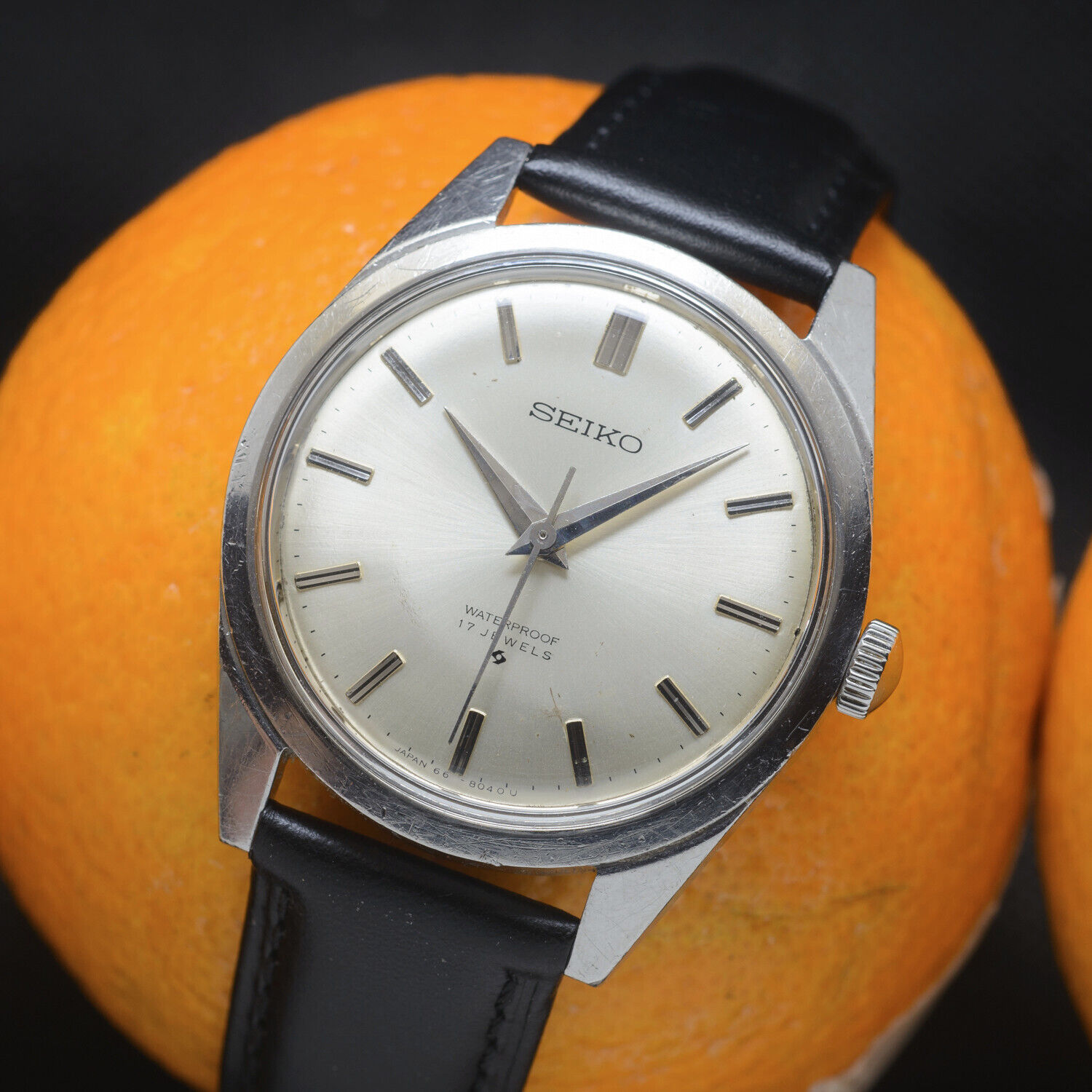 Vintage (Aug 1969) SEIKO 66-8050 hand-winding watch, 17 jewels