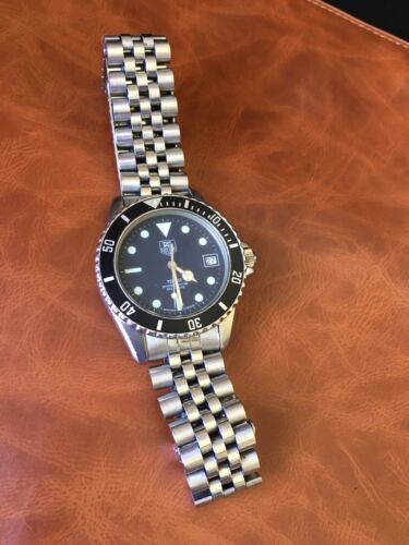 Vintage 1988 Tag Heuer 1000 Professional Men s Watch Wolf Of Wall